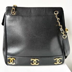 Chanel Vintage Triple CC Tote